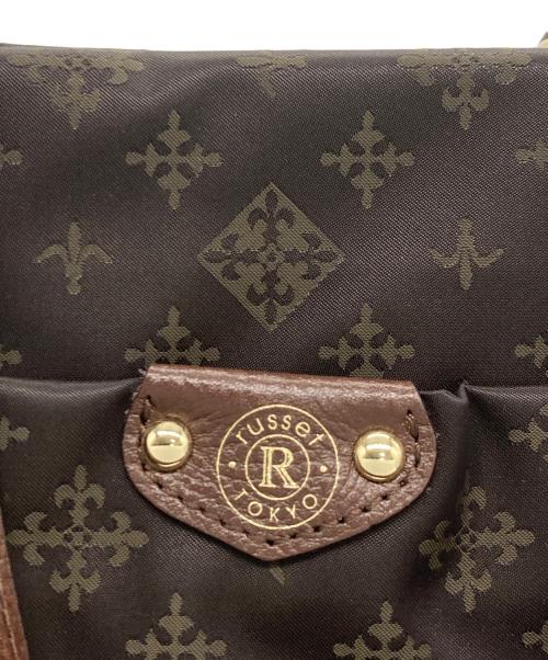 russet tokyo（ラシットトウキョウ）russet tokyo (ラシットトウキョウ) 2WAYショルダーバッグ ブラウン×ゴールドの古着・服飾アイテム