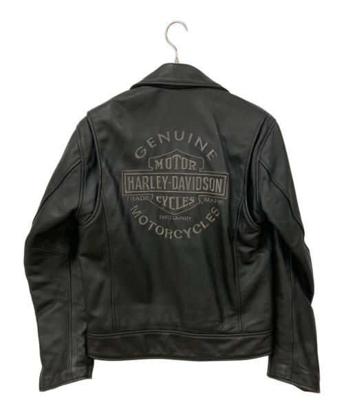 HARLEY-DAVIDSON（ハーレーダビッドソン）HARLEY-DAVIDSON (ハーレーダビッドソン) レザーライダースジャケット ブラック サイズ:Sの古着・服飾アイテム