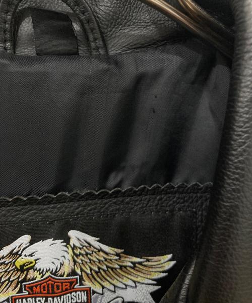HARLEY-DAVIDSON（ハーレーダビッドソン）HARLEY-DAVIDSON (ハーレーダビッドソン) レザーライダースジャケット ブラック サイズ:Sの古着・服飾アイテム