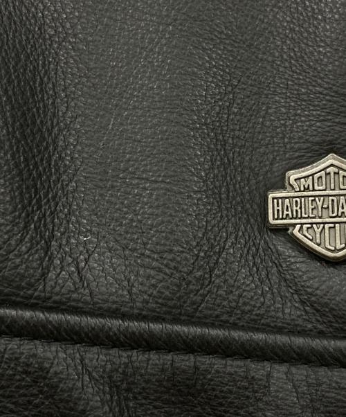 HARLEY-DAVIDSON（ハーレーダビッドソン）HARLEY-DAVIDSON (ハーレーダビッドソン) レザーライダースジャケット ブラック サイズ:Sの古着・服飾アイテム