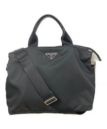 PRADA（プラダ）の古着「ナイロンショルダーバッグ」｜ブラック