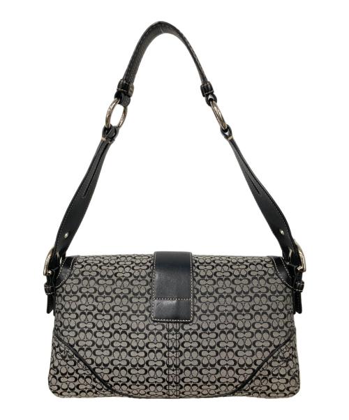 COACH（コーチ）COACH (コーチ) ハンドバッグ ブラック×グレーの古着・服飾アイテム