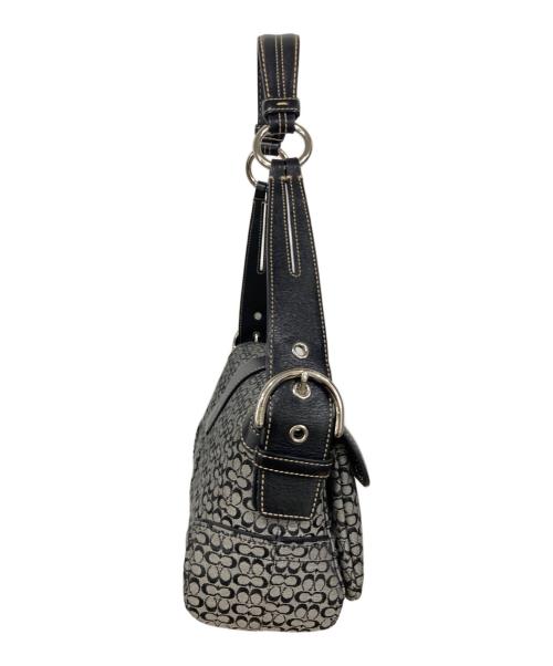 COACH（コーチ）COACH (コーチ) ハンドバッグ ブラック×グレーの古着・服飾アイテム