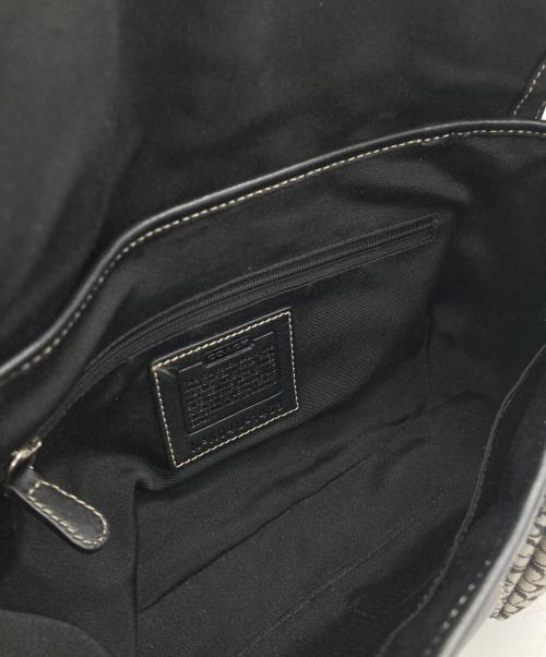 COACH（コーチ）COACH (コーチ) ハンドバッグ ブラック×グレーの古着・服飾アイテム