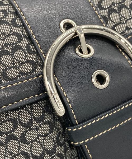 COACH（コーチ）COACH (コーチ) ハンドバッグ ブラック×グレーの古着・服飾アイテム
