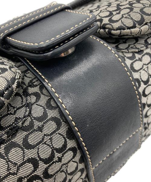 COACH（コーチ）COACH (コーチ) ハンドバッグ ブラック×グレーの古着・服飾アイテム