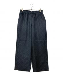 MARKA（マーカ）の古着「ワイドパンツ」｜ネイビー×グリーン