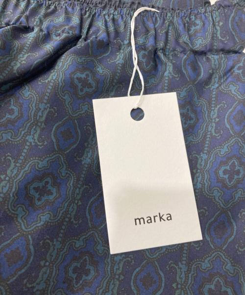 MARKA（マーカ）MARKA (マーカ) ワイドパンツ ネイビー×グリーン サイズ:SIZE 3 未使用品の古着・服飾アイテム