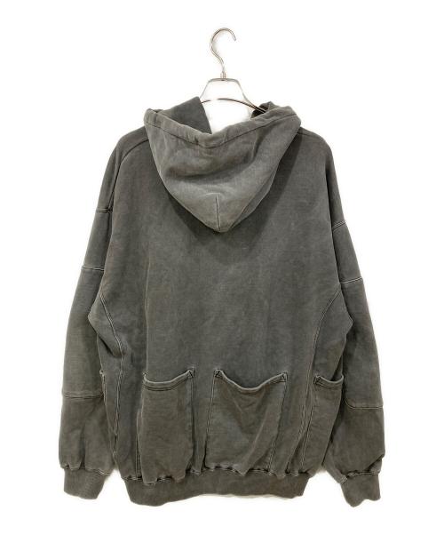 X-LARGE（エクストララージ）X-LARGE (エクストララージ) PIGMENT DYED WORK PULLOVER HOODED SWEAT グレー サイズ:XLサイズの古着・服飾アイテム