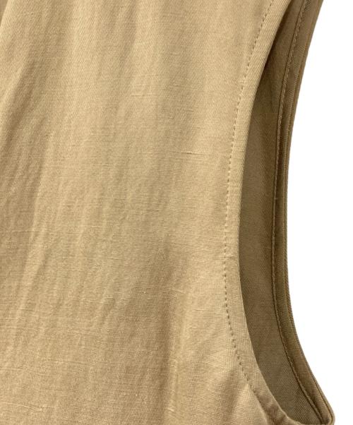 Conte（コンテ）Conte (コンテ) フロントボタン Vネックオールインワン サロペット ベージュ サイズ:FREE 未使用品の古着・服飾アイテム