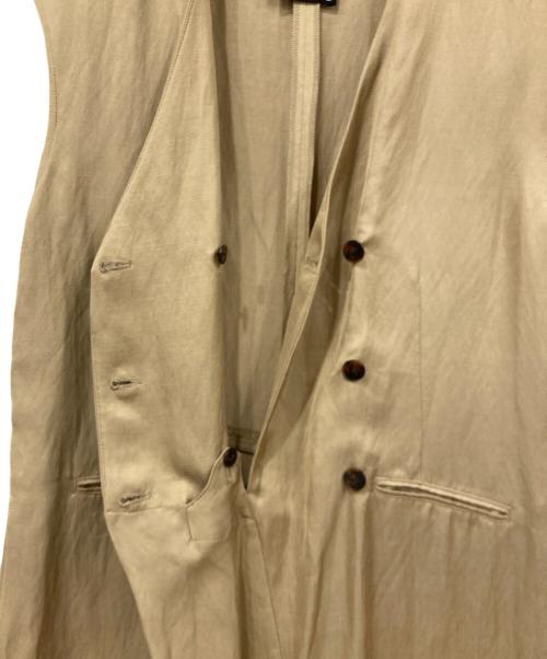 Conte（コンテ）Conte (コンテ) フロントボタン Vネックオールインワン サロペット ベージュ サイズ:FREE 未使用品の古着・服飾アイテム