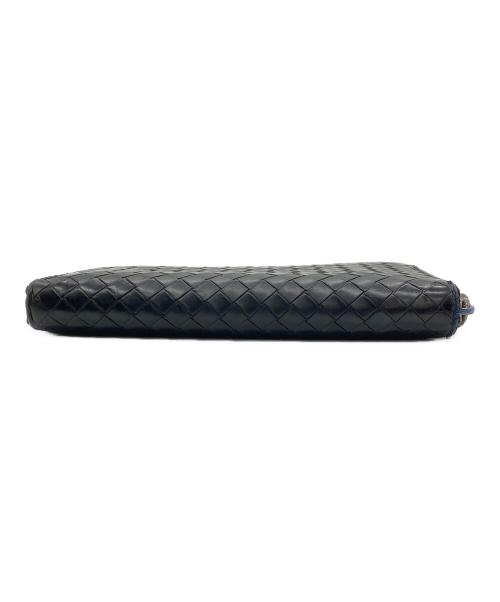 BOTTEGA VENETA（ボッテガベネタ）BOTTEGA VENETA (ボッテガベネタ) 長財布 ネイビーの古着・服飾アイテム