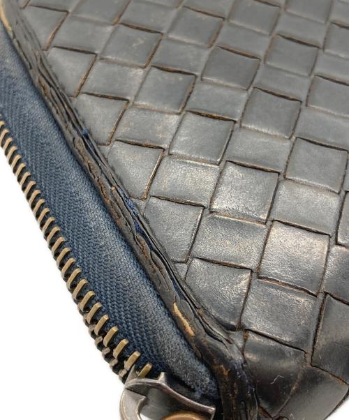BOTTEGA VENETA（ボッテガベネタ）BOTTEGA VENETA (ボッテガベネタ) 長財布 ネイビーの古着・服飾アイテム