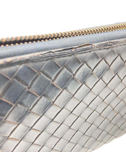 BOTTEGA VENETA（ボッテガベネタ）BOTTEGA VENETA (ボッテガベネタ) 長財布 ネイビーの古着・服飾アイテム