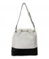 MICHAEL KORS (マイケルコース) 巾着型ショルダーバッグ ホワイト×ブラック：5000円