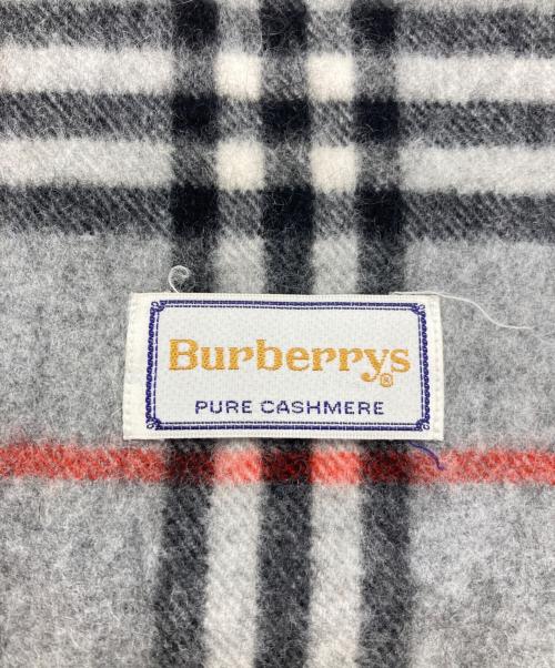 Burberry's（バーバリーズ）Burberry's (バーバリーズ) カシミヤストール グレーの古着・服飾アイテム