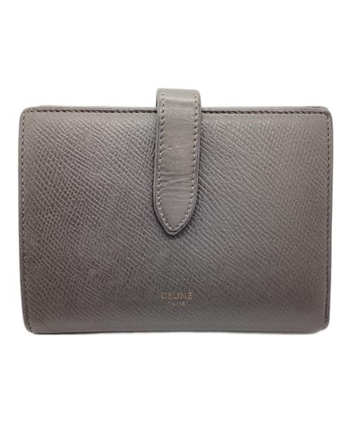 CELINE（セリーヌ）CELINE (セリーヌ) ミディアムストラップウォレット グレーの古着・服飾アイテム