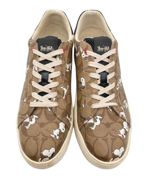 COACH（コーチ）COACH (コーチ) PEANUTS (ピーナッツ) スニーカー ベージュ サイズ:27の古着・服飾アイテム