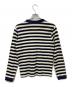 STUDIO D'ARTISAN (ステュディオダルチザン) 薄手カーディガン ベージュ×ネイビー サイズ:SIZE S：5000円