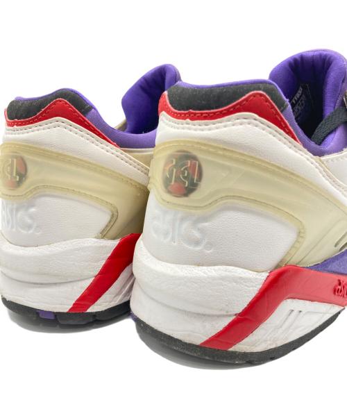 asics（アシックス）asics (アシックス) SNEAKERWOLF (スニーカーウルフ) GEL-PTG ホワイト×パープル×レッド サイズ:27.5の古着・服飾アイテム