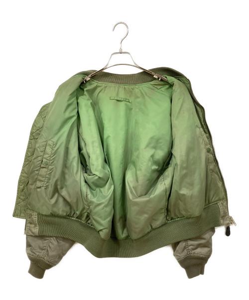 BOBSON WEST POINT（ボブソン ウエスト ポイント）BOBSON WEST POINT (ボブソン ウエスト ポイント) MA-1ジャケット カーキ サイズ:Mの古着・服飾アイテム