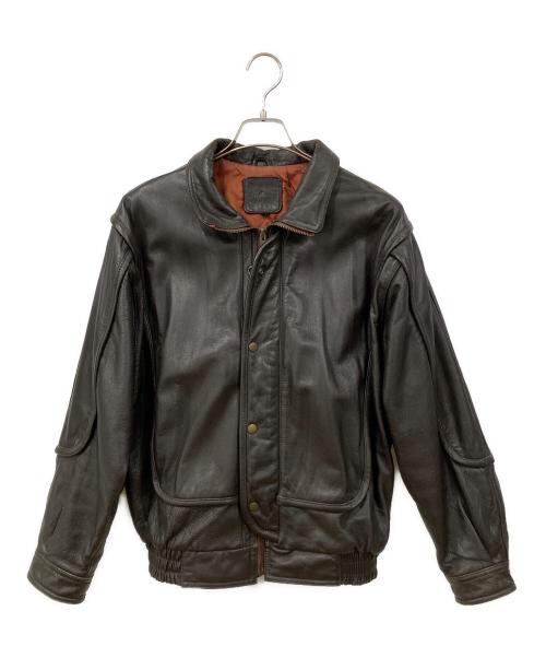 BACK LOT（バックロット）BACK LOT (バックロット) レザージャケット ブラウン サイズ:Mの古着・服飾アイテム