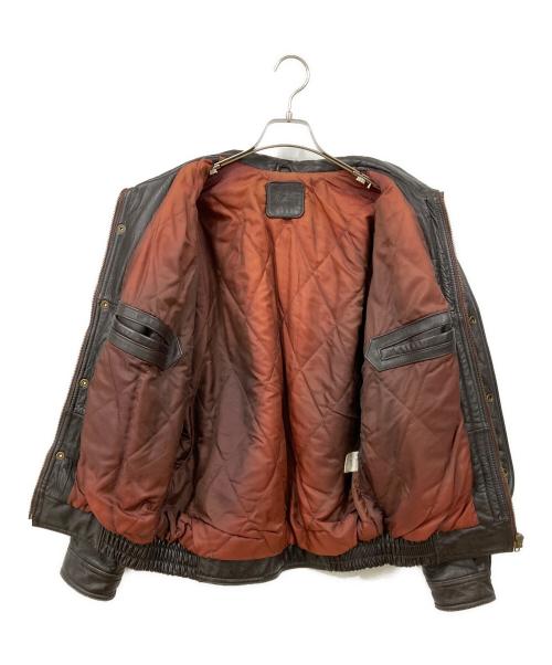 BACK LOT（バックロット）BACK LOT (バックロット) レザージャケット ブラウン サイズ:Mの古着・服飾アイテム