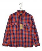 WAREHOUSEウエアハウス）の古着「長袖シャツ」｜レッド×ネイビー