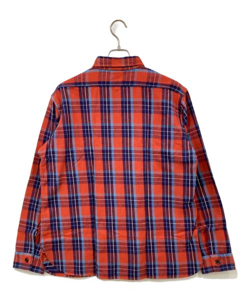 WAREHOUSE（ウエアハウス）WAREHOUSE (ウエアハウス) 長袖シャツ レッド×ネイビー サイズ:44 未使用品の古着・服飾アイテム