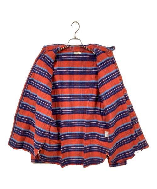 WAREHOUSE（ウエアハウス）WAREHOUSE (ウエアハウス) 長袖シャツ レッド×ネイビー サイズ:44 未使用品の古着・服飾アイテム