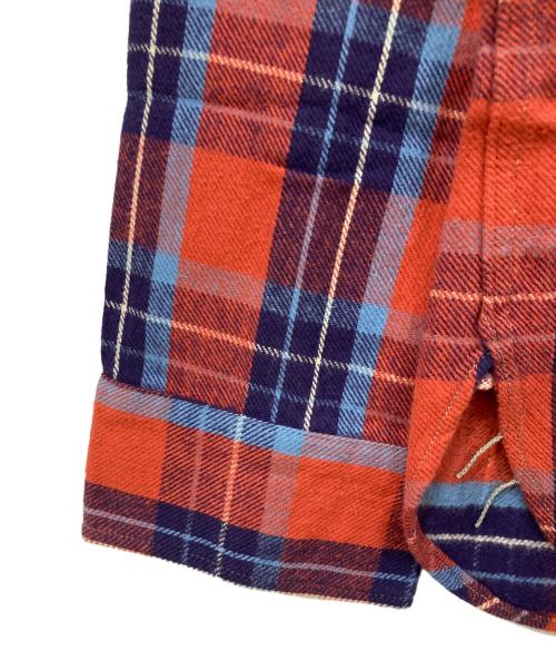 WAREHOUSE（ウエアハウス）WAREHOUSE (ウエアハウス) 長袖シャツ レッド×ネイビー サイズ:44 未使用品の古着・服飾アイテム