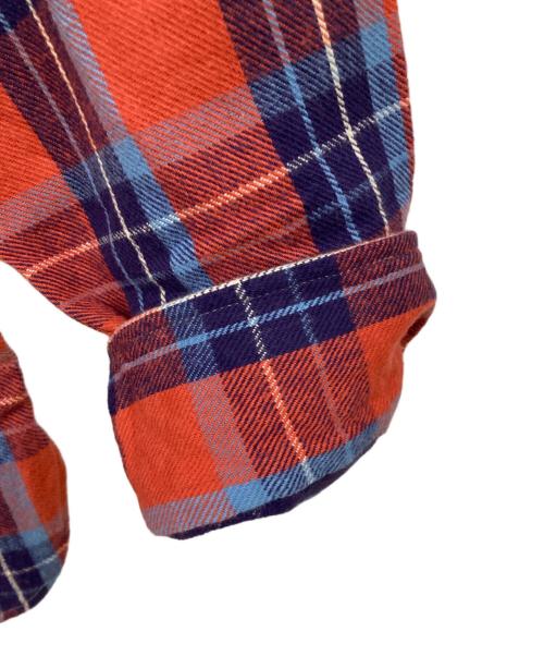 WAREHOUSE（ウエアハウス）WAREHOUSE (ウエアハウス) 長袖シャツ レッド×ネイビー サイズ:44 未使用品の古着・服飾アイテム