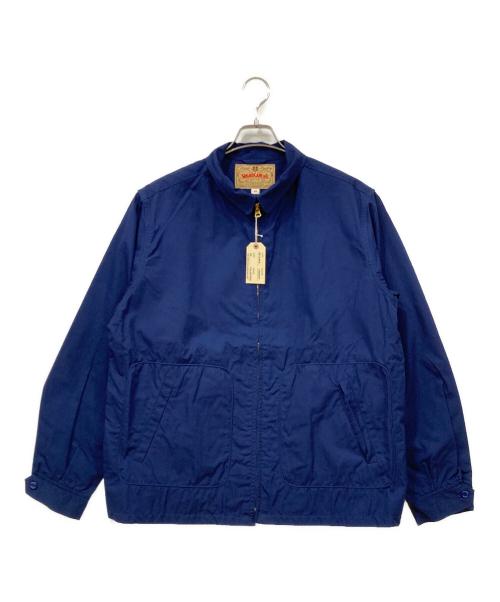 SUGAR CANE（シュガーケーン）SUGAR CANE (シュガーケーン) コットンウェザークロス スポーツジャケット ブルー サイズ:SIZE 42の古着・服飾アイテム