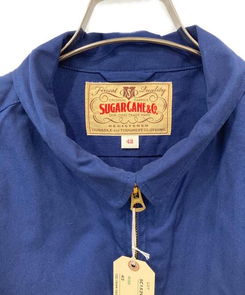 SUGAR CANE（シュガーケーン）SUGAR CANE (シュガーケーン) コットンウェザークロス スポーツジャケット ブルー サイズ:SIZE 42の古着・服飾アイテム