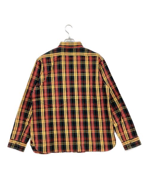 WAREHOUSE（ウエアハウス）WAREHOUSE (ウエアハウス) 長袖シャツ レッド×イエロー サイズ:SIZE 44の古着・服飾アイテム
