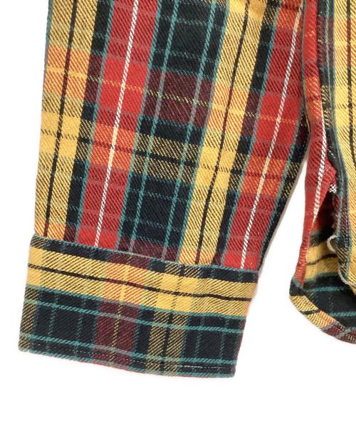 WAREHOUSE（ウエアハウス）WAREHOUSE (ウエアハウス) 長袖シャツ レッド×イエロー サイズ:SIZE 44の古着・服飾アイテム