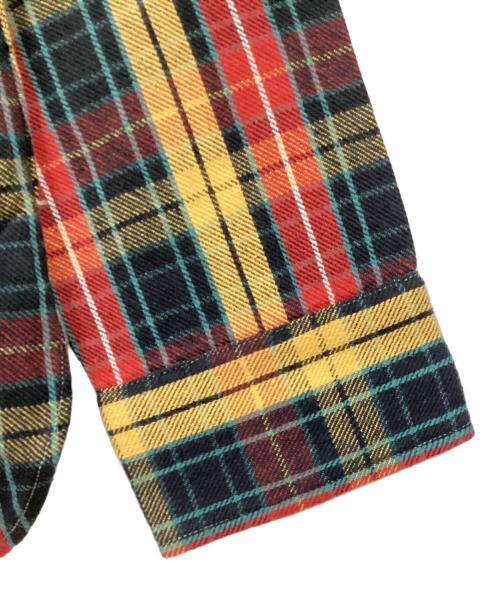WAREHOUSE（ウエアハウス）WAREHOUSE (ウエアハウス) 長袖シャツ レッド×イエロー サイズ:SIZE 44の古着・服飾アイテム