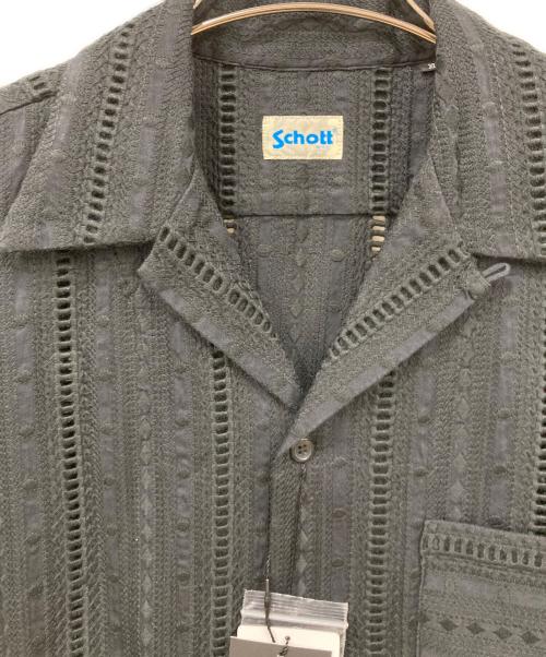 Schott（ショット）Schott (ショット) 半袖シャツ ブラック サイズ:XLサイズの古着・服飾アイテム