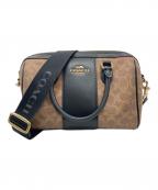 COACHコーチ）の古着「2WAYバッグ」｜ブラック×ブラウン