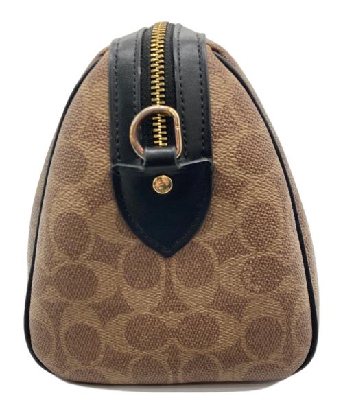 COACH（コーチ）COACH (コーチ) 2WAYバッグ ブラック×ブラウンの古着・服飾アイテム