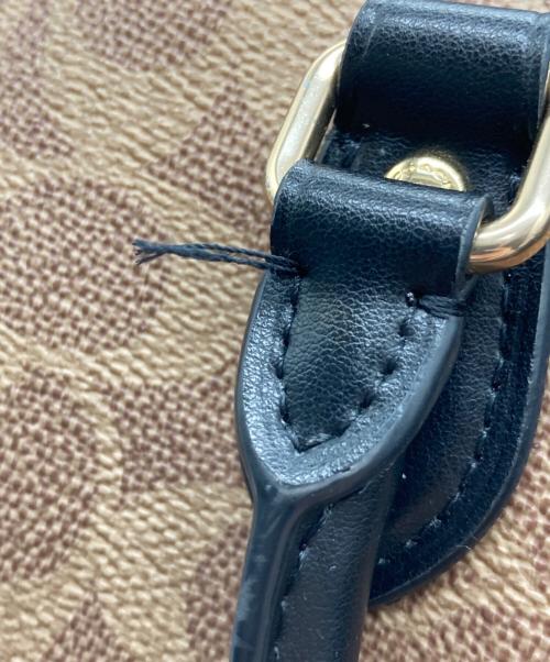 COACH（コーチ）COACH (コーチ) 2WAYバッグ ブラック×ブラウンの古着・服飾アイテム