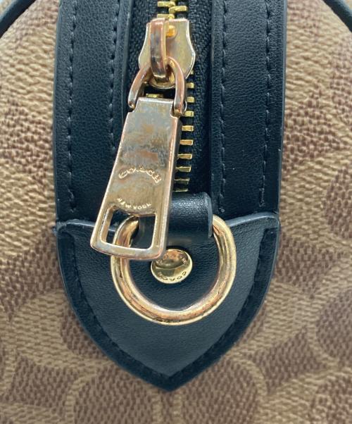 COACH（コーチ）COACH (コーチ) 2WAYバッグ ブラック×ブラウンの古着・服飾アイテム