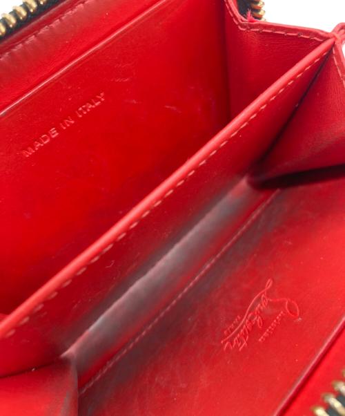 Christian Louboutin（クリスチャン・ルブタン）Christian Louboutin (クリスチャン・ルブタン) COIN PURSE/PANETTONE ブラック×レッドの古着・服飾アイテム