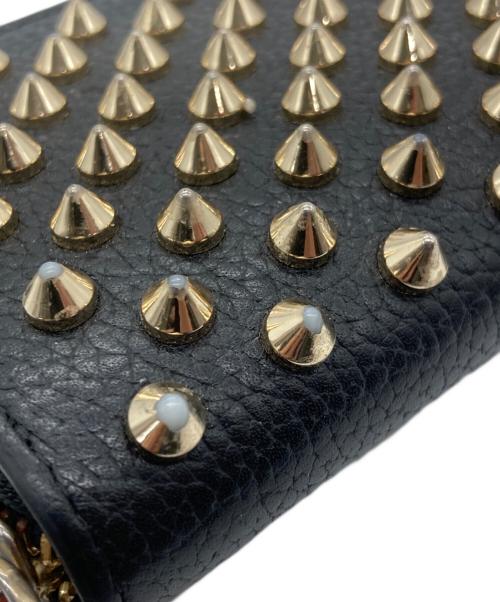 Christian Louboutin（クリスチャン・ルブタン）Christian Louboutin (クリスチャン・ルブタン) COIN PURSE/PANETTONE ブラック×レッドの古着・服飾アイテム