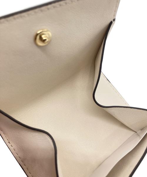 COACH（コーチ）COACH (コーチ) コンパクトウォレット ベージュ×ブラウンの古着・服飾アイテム