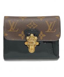 LOUIS VUITTON（ルイ ヴィトン）の古着「ポルトフォイユ チェリーウッド コンパクト」｜ブラウン×ブラック