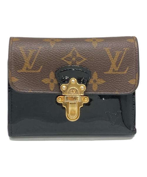 LOUIS VUITTON（ルイ ヴィトン）LOUIS VUITTON (ルイ ヴィトン) ポルトフォイユ チェリーウッド コンパクト ブラウン×ブラックの古着・服飾アイテム