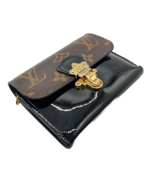 LOUIS VUITTON（ルイ ヴィトン）LOUIS VUITTON (ルイ ヴィトン) ポルトフォイユ チェリーウッド コンパクト ブラウン×ブラックの古着・服飾アイテム