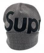 SUPREMEシュプリーム）の古着「Studded Knockout Big Logo Beanie」｜ブラック×シルバー