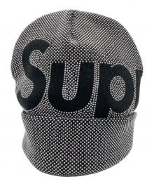 SUPREME（シュプリーム）の古着「Studded Knockout Big Logo Beanie」｜ブラック×シルバー
